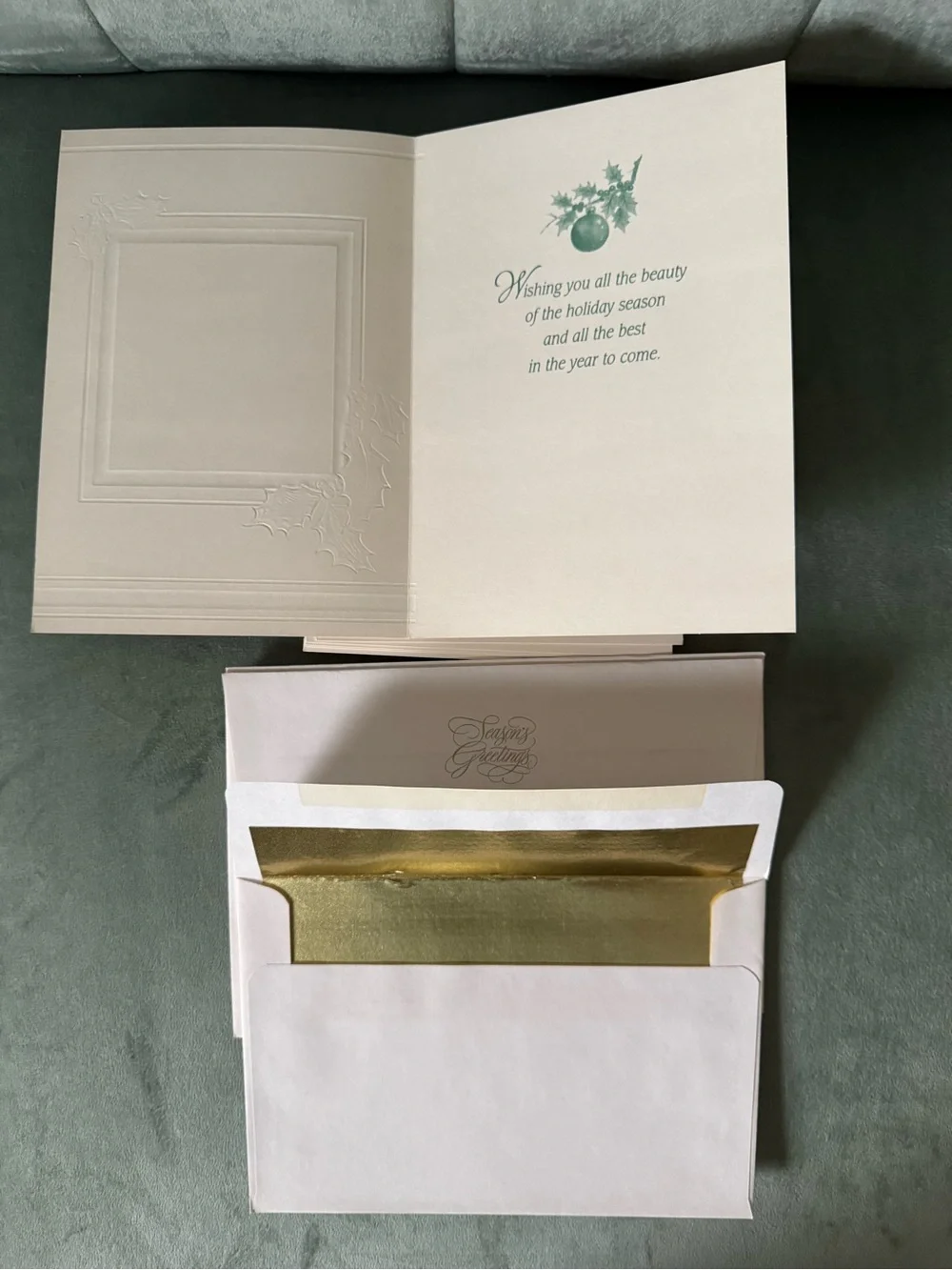 NWOT assorted vintage Christmas cards & photo holders